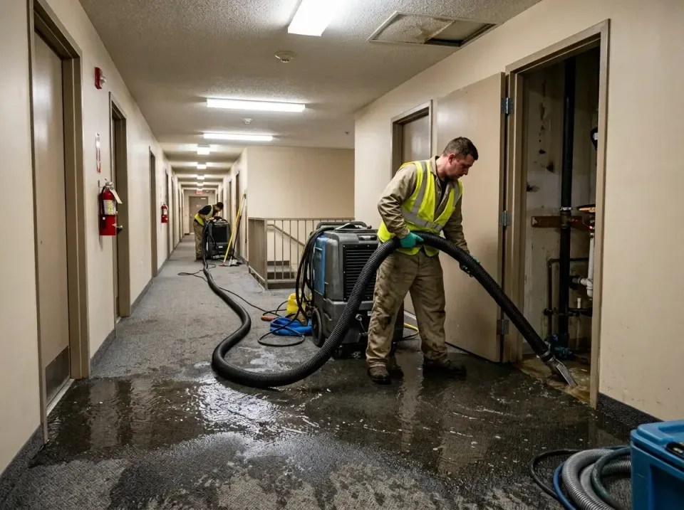 multi-unit-apartment-hallway-f-005 — frequently asked questions, Emergency Burst Pipe Water Extraction & Removal in Tallulah…
